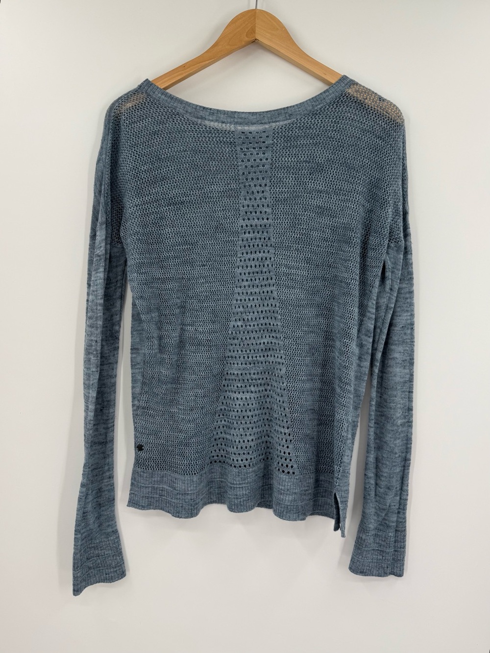 Lululemon Well Being Crew Sweater Linen | Heathered Sailboat Navy | Size 6